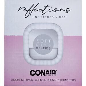 Clip On LED Soft Lite-Selfies-3 Light Settings-Battery Operated-Phones/Computers